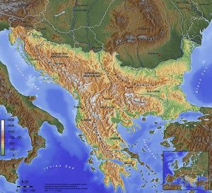 Balkans map