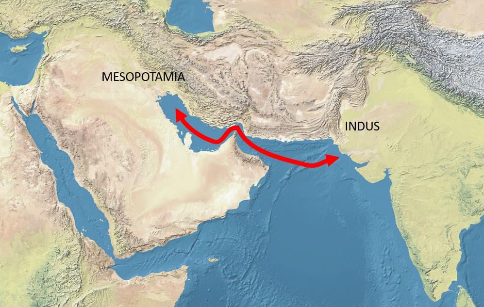 Mesopotamia-India Trade Route